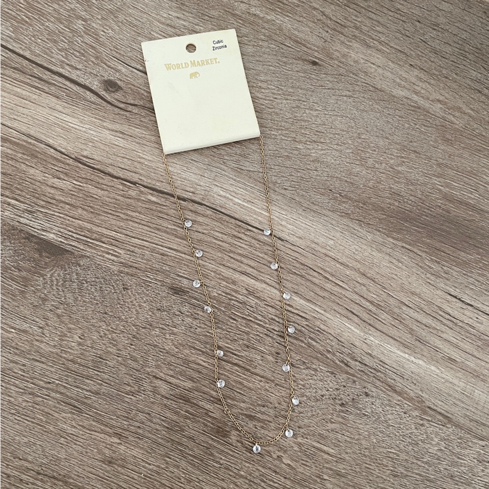 World market charm necklace NWT